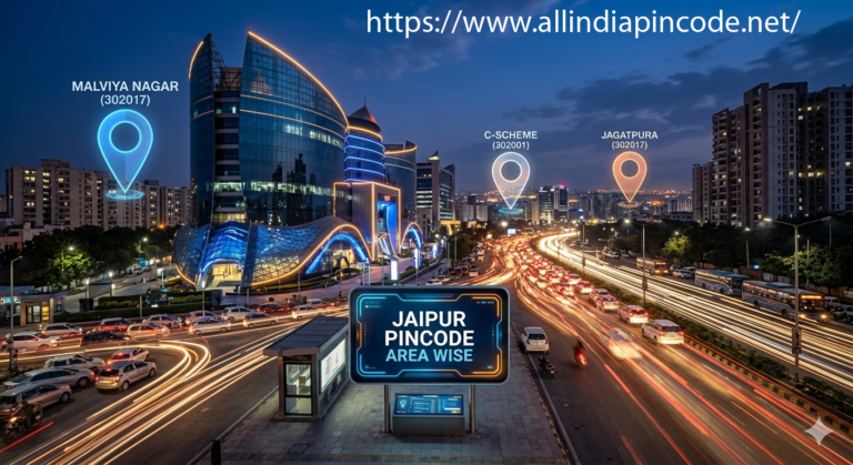Jaipur pincode area wise map