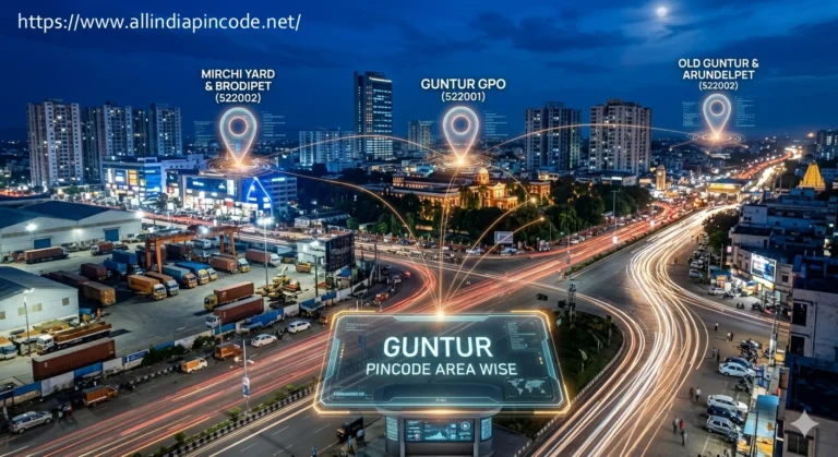 Guntur pincode list area wise map 2026